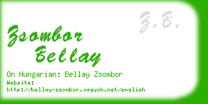 zsombor bellay business card